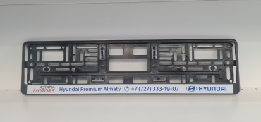 Рамка для номера Maxliner R23-6 черный, белый