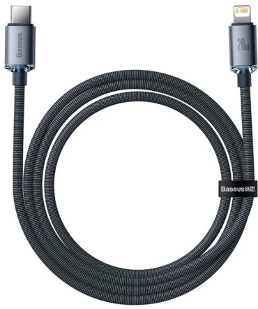 Кабель Baseus USB TypeC (M), Lightning (M), 1.2 м, CAJY000201 синий