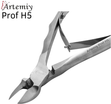 Artemiy Prof H5, кусачки-щипчики, лезвие 12 мм, длина 12 см, двойная пружина, 1 шт