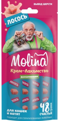 Лакомство Molina паштет лосось 48 г