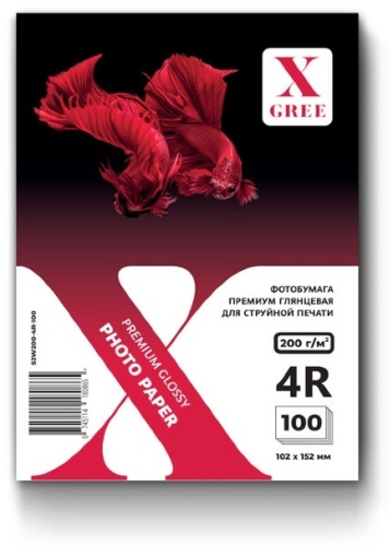 X-GREE 53W200-4R-100 бумага, 4R, 100 листов, глянцевое покрытие