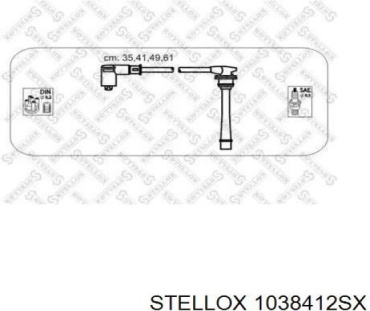 Свечные провода Stellox 10-38412-SX