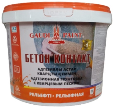 Грунтовка Gaudi Paint Бетон контакт Рельефная 7 кг, белый