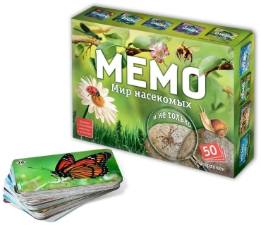 Настольная игра Нескучные игры Мемо Мир насекомых и не только