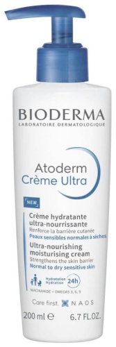Bioderma крем Atoderm Ultra для лица, для области вокруг глаз, для зоны декольте 200 мл