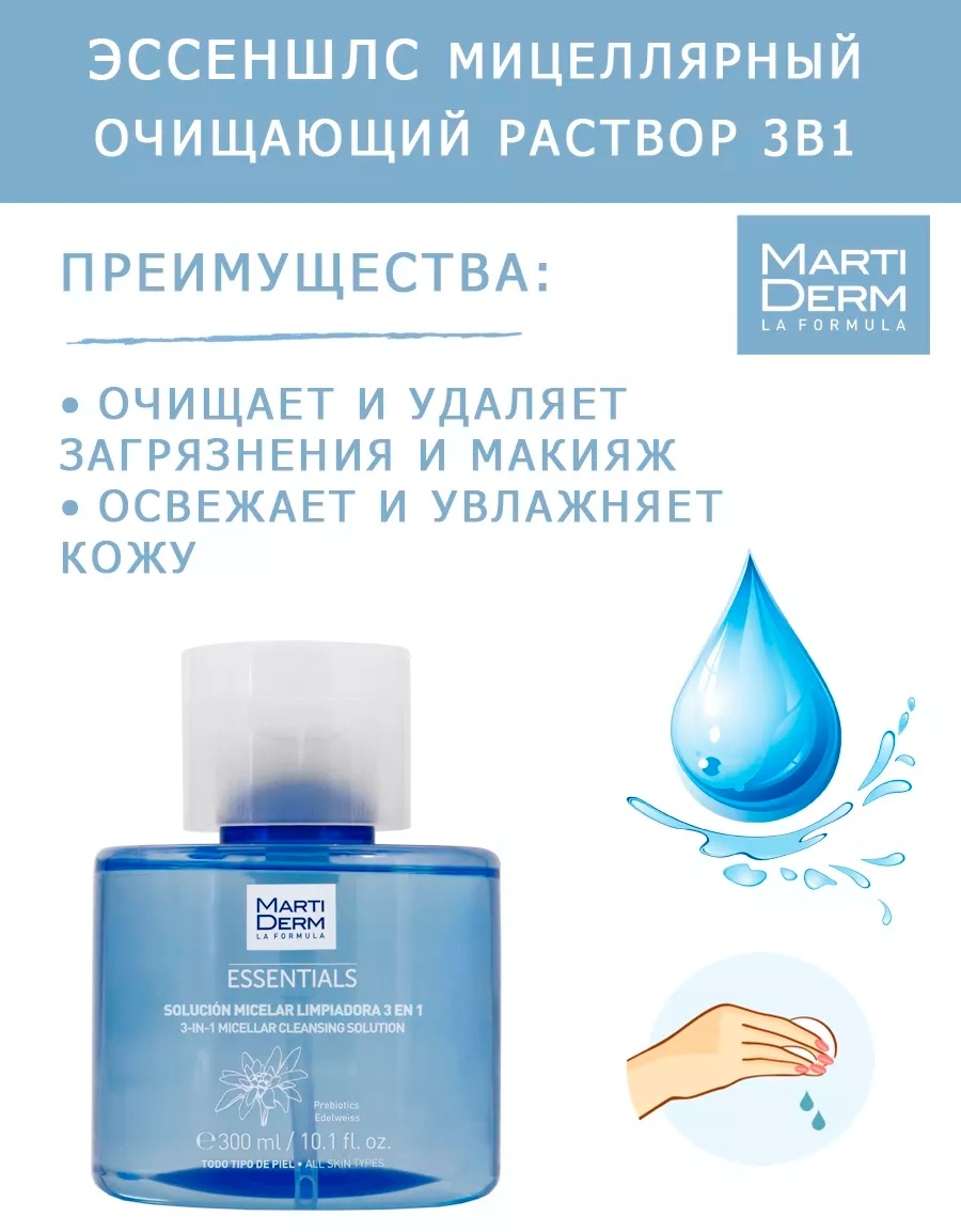 MARTIDERM Solution мицеллярная вода 300 мл
