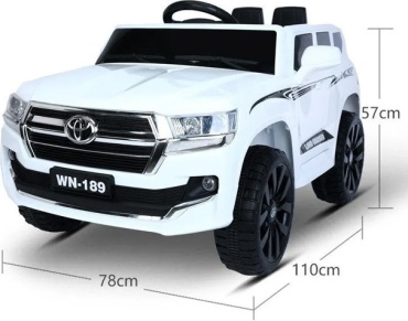 Электромобиль Toyota Land Cruiser WN-189 белый белый