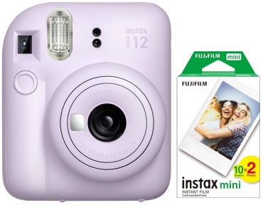 Фотокамера моментальной печати Fujifilm Instax MINI 12 + Instax Mini Instant Film 20 шт фиолетовый