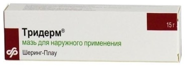Тридерм мазь 0.64 мг 15 г
