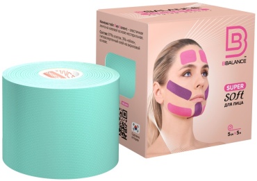 Кинезио тейп BBalance Super Soft 5 м голубой