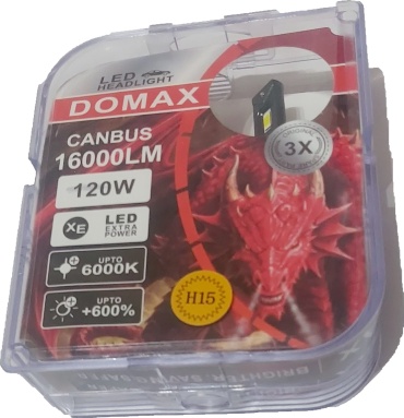 DOMAX 1742 H15 светодиодная H15, 2 шт