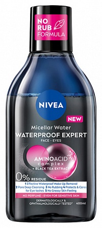 NIVEA Waterproof Expert мицеллярная вода 400 мл