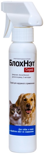 Средство Астрафарм БлохНэт спрей от блох, от клещей для собак и кошек 125 мл