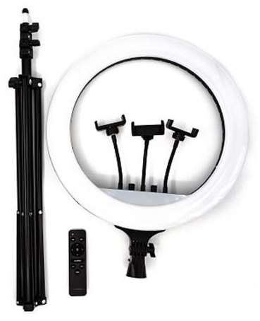 Кольцевая лампа LED Ring Light 45 RGB 45см черный
