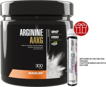 Maxler ARGININE AAKG нейтральный 300 г