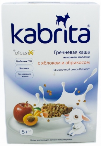 Kabrita Гречневая Яблоко-абрикос 180 гр