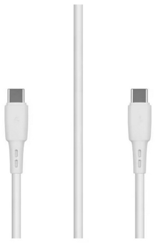 Кабель Carmega USB TypeC (M), 2 м, USB TypeC (М), USB TypeC (M) белый