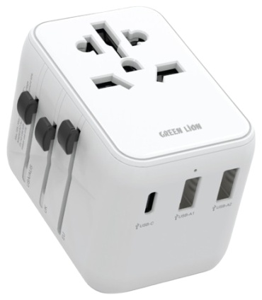 Зарядное устройство Green Lion Travel Adapter USB Type-C, USB белый