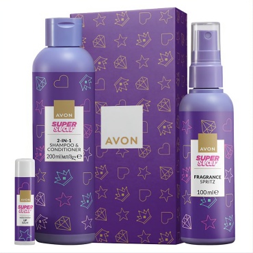 Avon Super Star набор по уходу за волосами и телом для детей