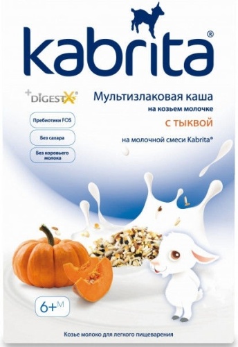 Kabrita Мультизлаковая с тыквой на козьем молоке 180 г