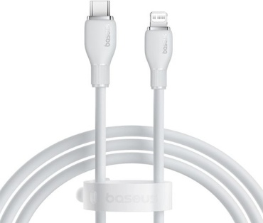 Кабель Baseus USB TypeC (M), Lightning (M), 2 м, P10355701221-01 белый