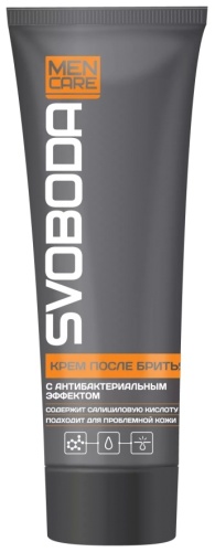 Svoboda Men Care с антибактериальным эффектом крем после бритья 80 мл