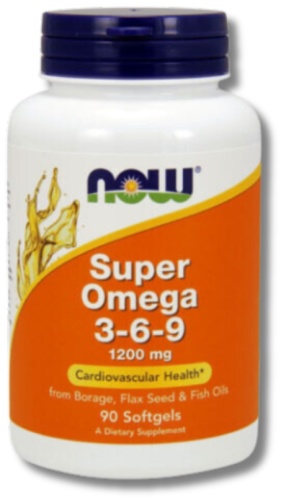 Специальная добавка NOW Super Omega-3-6-9 1200 mg без вкуса 90