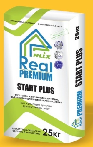 Real Mix Start Plus 25 кг, гипсовая