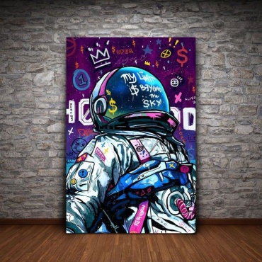 100 Картин постер Арт космонавт 55x80 см