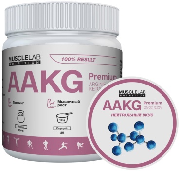 MuscleLab Nutrition AAKG Натуральный вкус 250 г