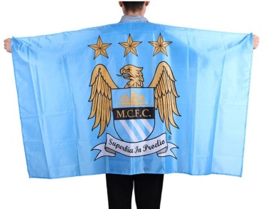 Фанатский флаг ФК Manchester City 90x150 см