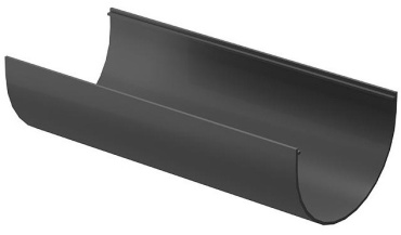 Docke желоб ПВХ, Docke PVC LUX, графит 1 шт