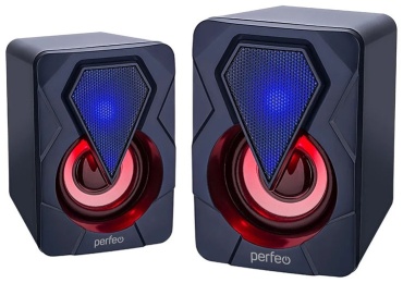 Компьютерные колонки Perfeo SHINE 2.0 черный