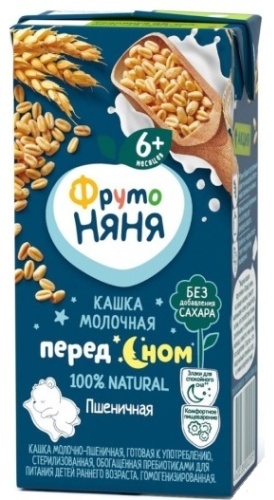 ФрутоНяня Пшеничная молочная с 6 месяцев 200 мл
