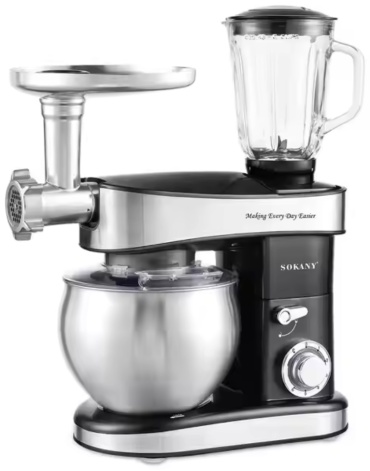 Миксер SOKANY SK-05010 черный, серебристый