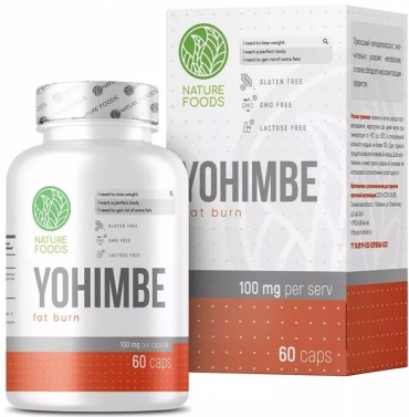 Nature Foods Yohimbe 100 мг 60 капсул