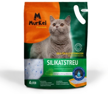 Наполнитель Murkel Скошенная трава силикагелевый впитывающий 4 л