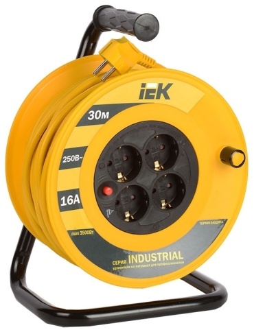 Удлинитель на катушке IEK Industrial УК30, 30 м