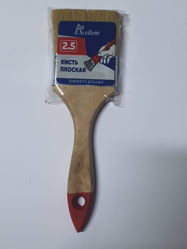 Кисть плоская (КП) Ява EXcellent 63 мм, 1 шт. арт.Ява excellent кисть 2.5 63мм