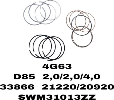 A.D.A.L AUTO кольца поршневые 33866/21220/20920/SWM31013ZZ