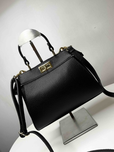 Саквояж Genuine Leather натуральная кожа черный