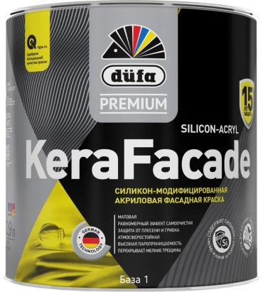 Dufa акриловая KeraFacade 0.9 л, белый цвет