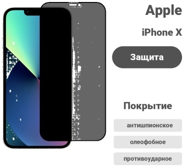 Стекло KARERTE для Apple iPhone X