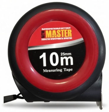 New Master рулетка бытовая 746309467, 10 м х 25 мм