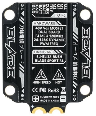 Комплект RUSH BLADE F722 30X30 FLIGHT CONTROLLER V2 VERSION + 50A SPORT F4 3-6S ESC FOR DJI DIGITAL FPV SYSTEM