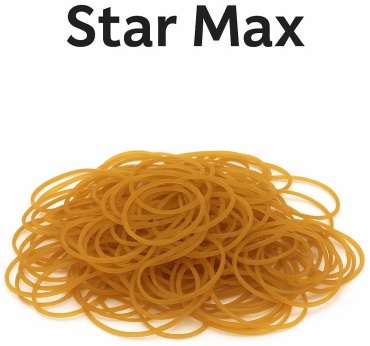 Резинки Star Max 100 шт, коричневый