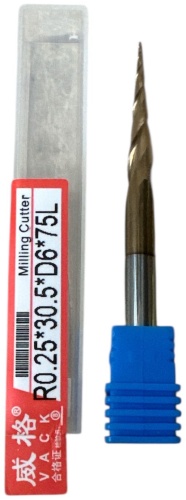 Фреза конусная R 0,25
