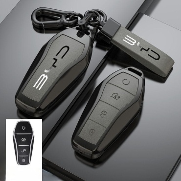 Чехол на ключ BYD серый, зеленый