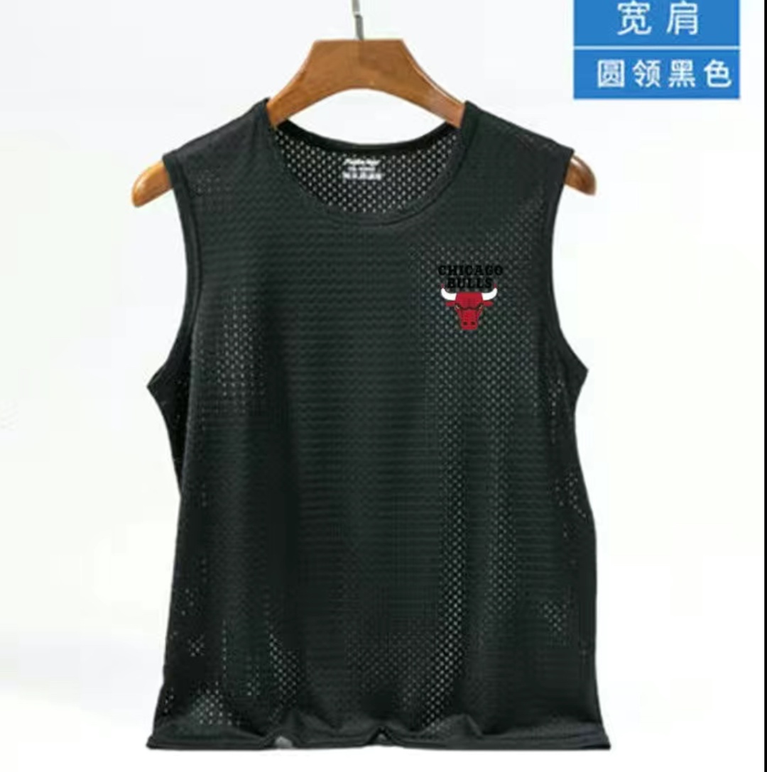 Майка с принтом "CHICAGO BULLS" бел черный