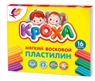 Пластилин 16цв. 240гр. Луч Кроха 28с1646-08 восковой
